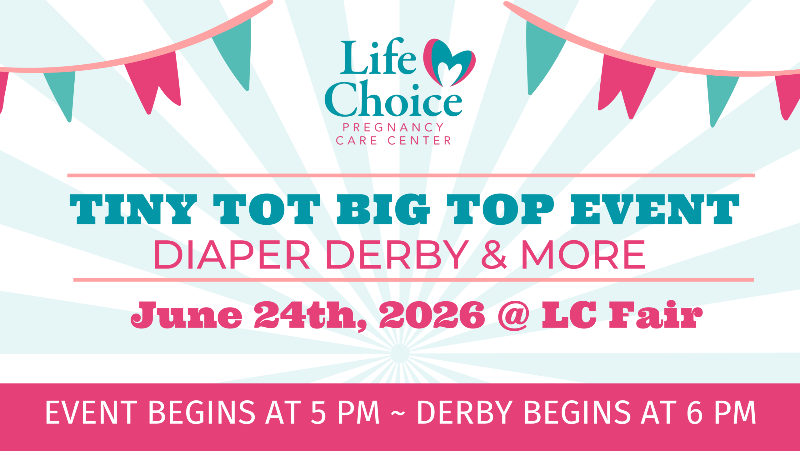 tiny tot big top event diaper derby