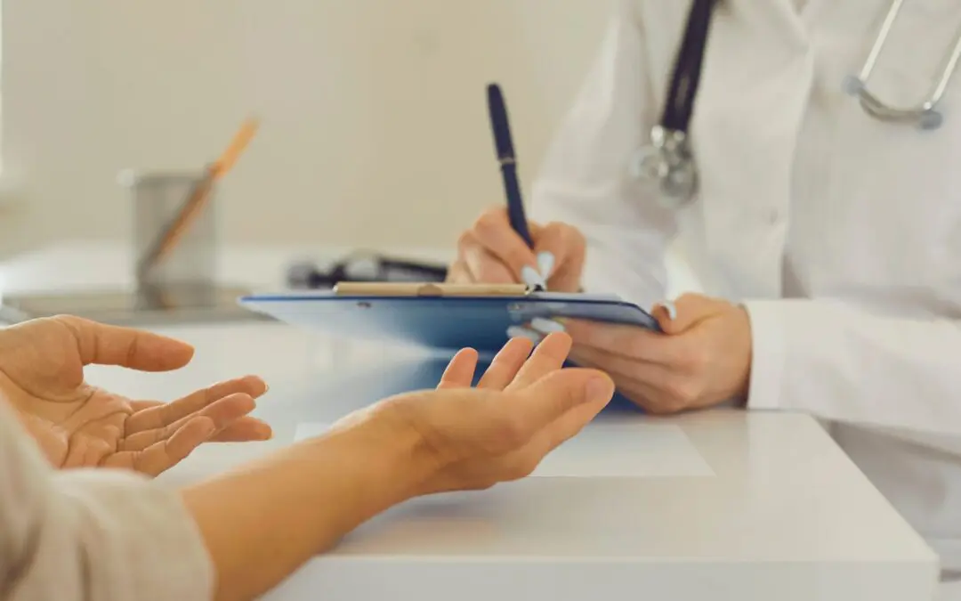 patient and doctor speaking