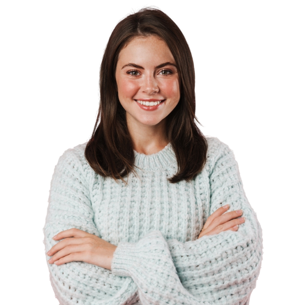 brunette white shirt (1) A woman thinking to herself "Can I Order the Abortion Pill Online?"