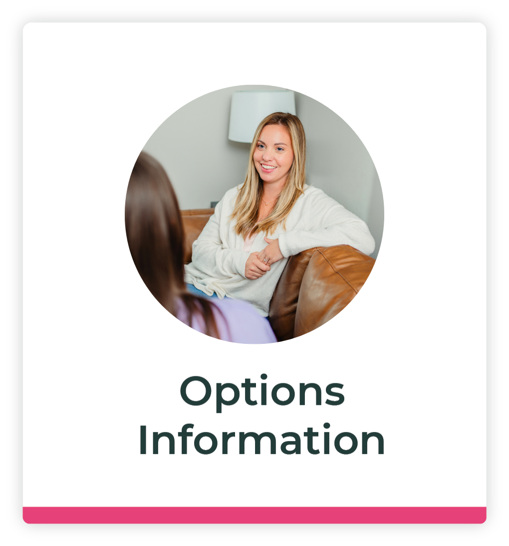 An icon for pregnancy option information in Russellville, Kentucky